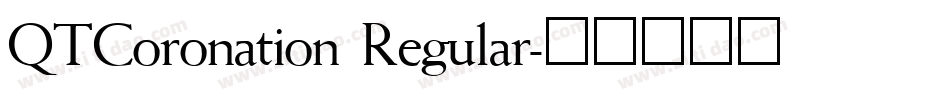 QTCoronation Regular字体转换